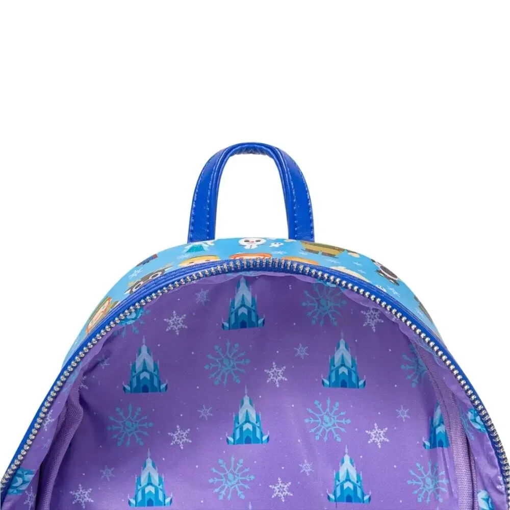 Loungefly Disney Frozen Chibi Mini Backpack Blue NWT Elsa Anna Olaf NEW